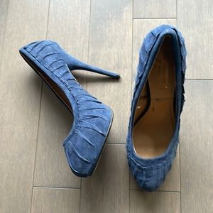 Zara heels blue